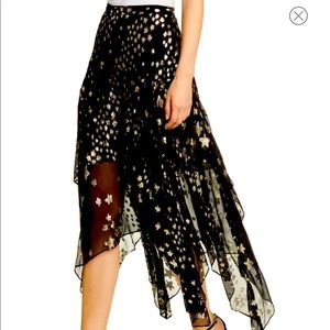 LoveShackFancy Metallic Stars Skirt